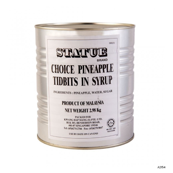 Pineapple Tidbits in Syrup (Pizza Cut)