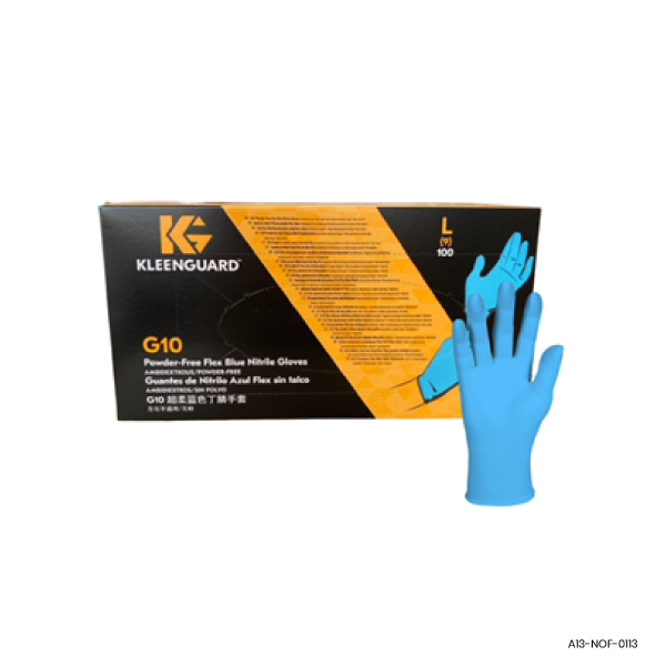 G10 Flex Blue Nitrile Gloves (L) - 54334