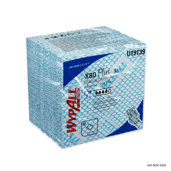 X80 Plus Quarterfold Wiper - Blue 19139