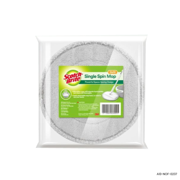 Scotch Brite Compact Single Spin Mop Refill